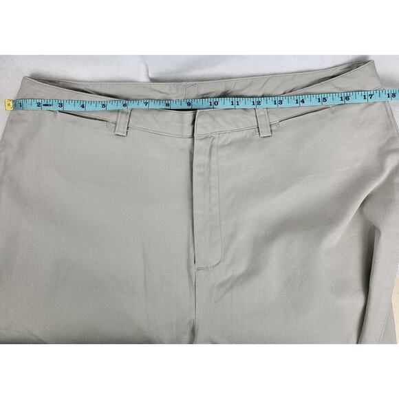 Lady Vesi Capri Pants Minimalist Women 12 High Rise Flat Front Stretch Beige - Picture 4 of 9